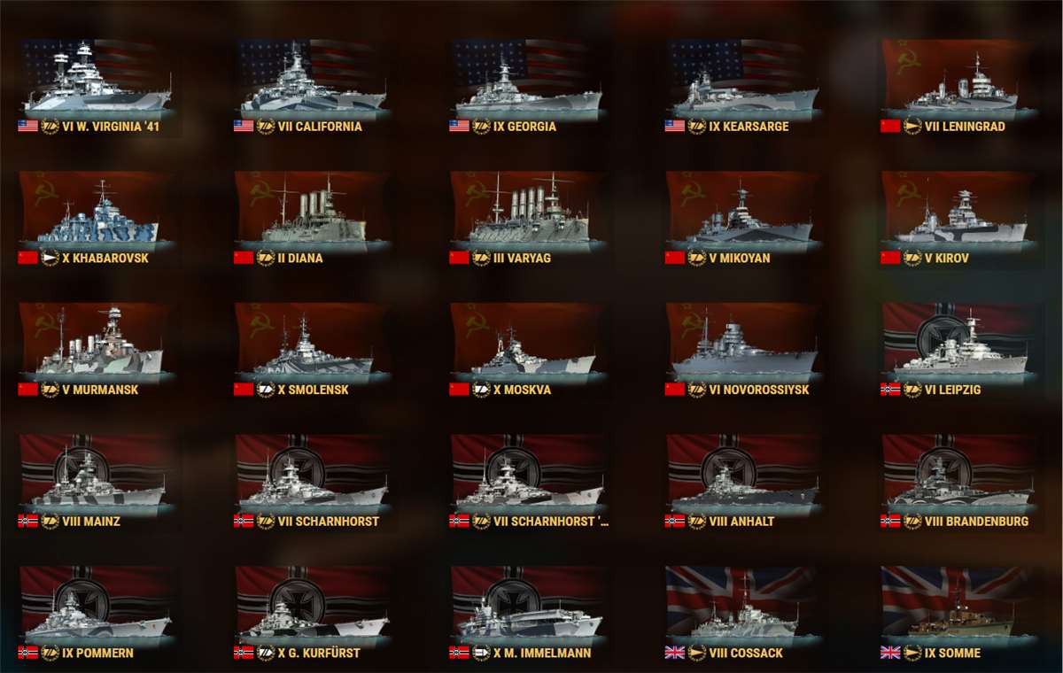 Game account sale World of Warships